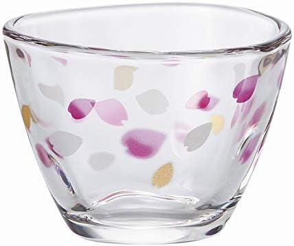Чашка за саке Aderia 6103 Haruiro Ginjo, 3,0 течни унции (90 мл), [Теппинери/Очоко/Кабана устата / Черешов цвят /Розово], Произведено в Япония, Подарък кутия в пълен комплект, подарък