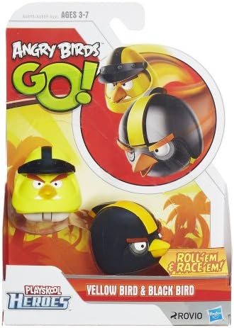 Angry Birds Playskool Героите На Angry Birds Напред! Жълта Птица и Черната Птица