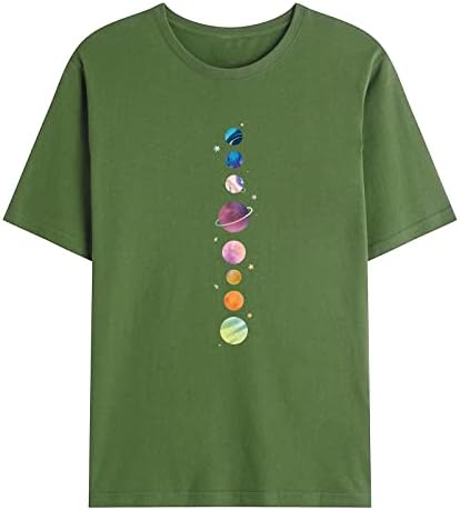 Мъжка тениска Space Planet, Блузи с къс ръкав за тийнейджъри, Ежедневни Риза с Кръгло деколте, Тениски, Hoody, Блуза, Пуловер
