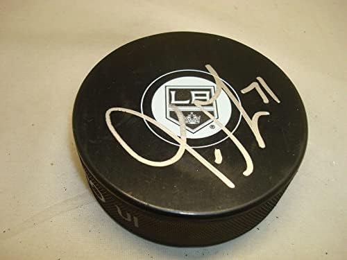 Хокейна шайба, с автограф Тори Мичъл, Лос Анджелис Кингс с автограф 1A - за Миене на НХЛ с автограф