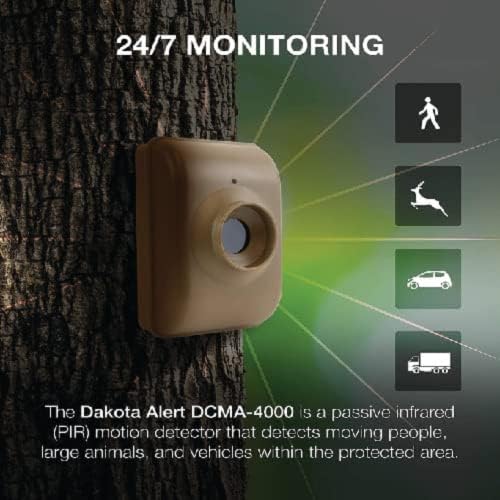 Алармена Система Dakota Предупреждение на алеята за бягане - Комплект DCMA-4k Plus и 12-Волтов обаждане dc - Комплект безжична