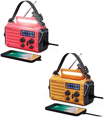Disaster радио С 5-Бандов, Задвижвани От Кривошипной Слънчева батерия, Преносимо AM FM SW NOAA, Радио Сигнали за времето