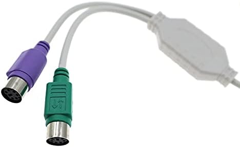 Конвертор на интерфейс SBSNH USB към Ps/2 конектор за мишка + клавиатура USB 2 6pin кабел-адаптер с конектор за свързване