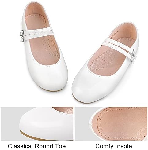 MIXIN/Модел обувки за момичета; Обувките Мери Джейн за момичета; балет апартаменти на равна подметка; Сватбени обувки