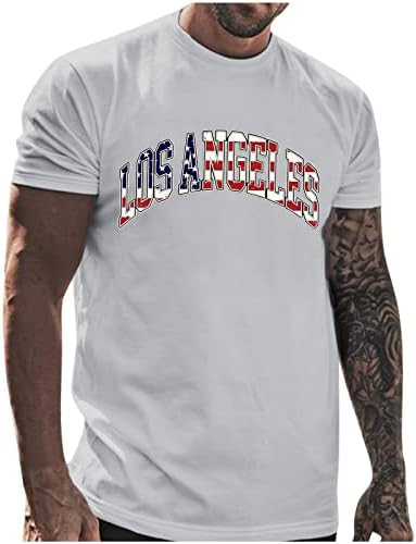XXBR Патриотическая Тениска с къс ръкав за мъже, на върха на Деня на Независимостта на САЩ, Тениски с яка в Звездно-шарени