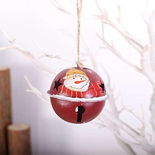 Коледна Камбанка NEARTIME Украшение с деколте във формата на Звезда, Камбанка с Шарките на Снежен човек, Коледна Празнична