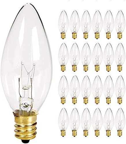 25 от Опаковки от Подмяна на лампи с прозрачна Торпедообразным фитил, Сменяеми лампи и за електрически свещи, Прозорци