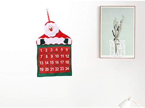 Преносими Календари Дядо Коледа Окачен Календар 2020 Коледен Адвент-Календар 24 Дни Броене Джобни Празнични Украси Стендиг-Календар