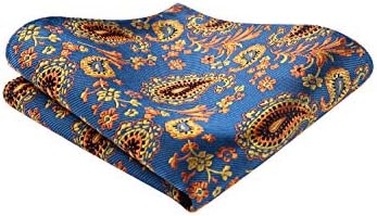 Мъжки Вратовръзки HISDERN Ascot с Цветя Модел под формата на Пейсли, Ascot и Джобен Квадратен Комплект, Класически Мъжки Вратовръзка,