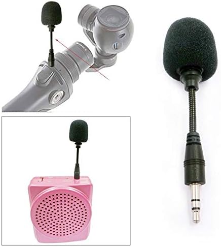 ZLDQBH Гъвкав 3,5 мм Plug Микрофон Високоговорител Преносим Мини Жак за Микрофон за Мобилен телефон, за Лаптоп