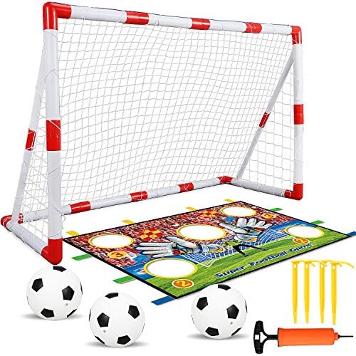 Мрежа за футболна врата TOY Life Kids - 47 x 32 Футболна мрежа - Мрежа за футболни цели за деца - Футболни врати за двор - 3