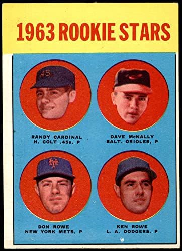 1963 Topps # 562 Звезди начинаещи Дейв Макнелли / Кен Ред / Ранди Кардинал / Дон Ред 45-та колт / Ориолс / Метс/ Доджърс (Бейзбол карта) VG 45-та колт / Ориолс / Метс/ Доджърс