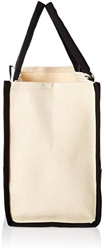 Класически черно-бели Първоначалните Холщовые чанти-тоут Mud Pie (J), Памук, 17 x 19 x 2
