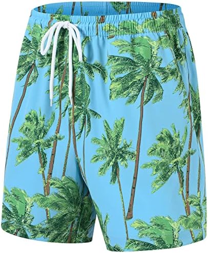 TBMPOY/Мъжки Хавайски Ризи и къси Панталони с цветен Модел, Ежедневни Ризи с копчета, Костюми с Къс ръкав,