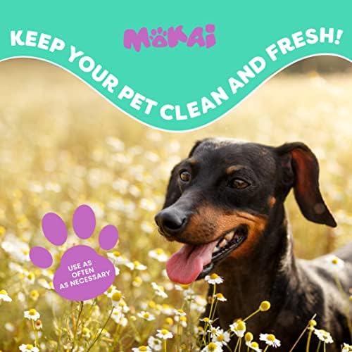Кърпички за лице и очи MOKAI за кучета и котки | Мека формула без аромати, Кърпи за лице и очи кучета са Отлични за пречистване на Бръчки, премахване на петна от слюнка и