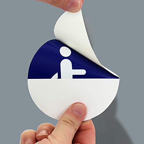 SmartSign Символ за достъп за хора с увреждания Двустранен Стикер на Стъклена врата | 4 през Цялата Полиестер