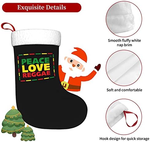 Сладки Коледни Чорапи в стил Светът на Любовта в стил Реге, Украшения за Елхи, Коледни Чорапи за Коледно парти,