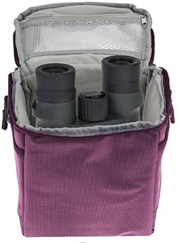 Чанта-калъф за бинокли Navitech Purple с водоустойчив покритие, съвместимо с бинокъл Nikon Monarch 5