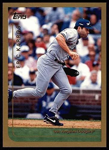 1999 Topps 63 Ерик Каррос Лос Анджелис Доджърс (Бейзбол карта) NM/MT Dodgers