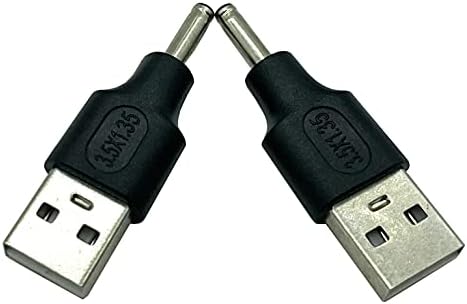 Захранващ Адаптер Dafensoy USB за постоянен работен ток, Двукомпонентен захранващ адаптер USB 2.0 A конектор dc 3,5 x 1,35 мм за зареждане на електронни устройства с usb dc или USB (USB