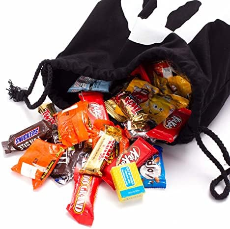 Чанта за шоколадови бонбони на Хелоуин |моющаяся холщовая чанта-тоут | чанта на съвсем малък за шоколадови