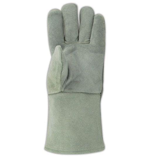 Заваръчни ръкавици MAGID T2700 WeldPro от телешка кожа с намаляване на рамото, Стандартни, Бяла (12 чифта)