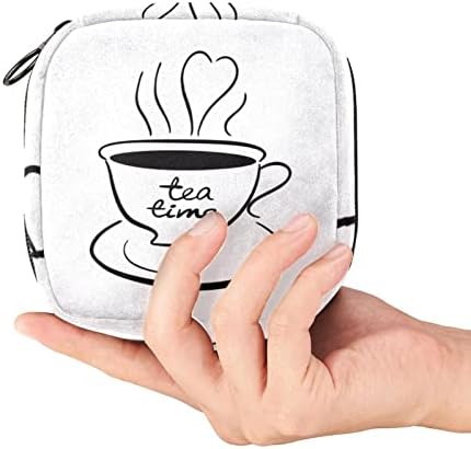 Чанта за съхранение на Хигиенни Кърпички ORYUEKAN, Преносими Многократна употреба Менструални Тампони джоб, Чанта за Съхранение на Тампони за жени и Момичета, Време за