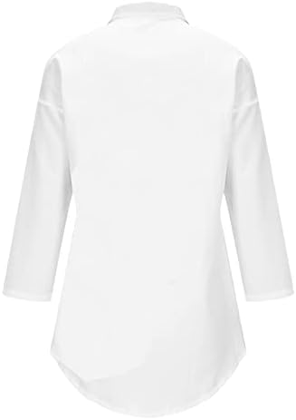 Блузи с дълъг ръкав за момичета, Есен-Лято, с Черепашьим деколте, с Цветен Модел, Жена Топ Копчета 2023 KH