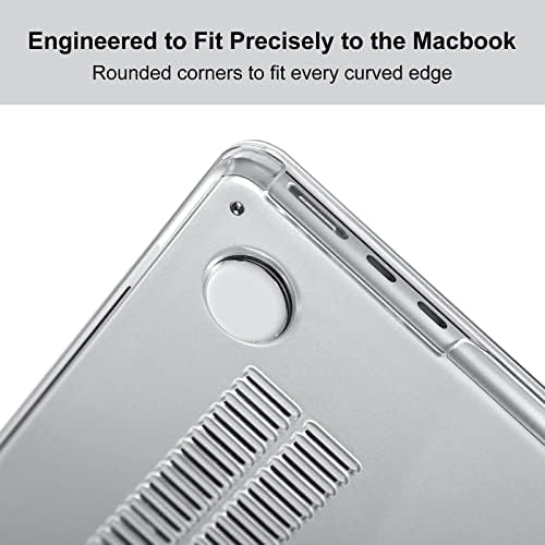 EooCoo е Съвместим с новите MacBook Air 13,6-инчов корпус 2022 2023 A2681 М2 Чип с дисплей Retina, Пластмасов