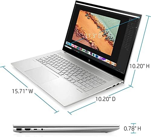 Нов лаптоп HP Envy 17, Сензорен дисплей 17,3 FHD, Intel Core i7-1165G7, 32 GB оперативна памет, твърд диск PCIe