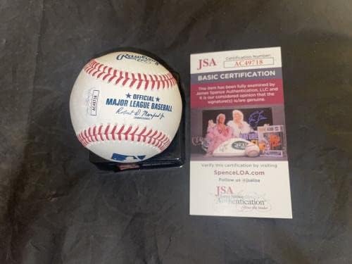 Алиса Наккен Подписа Официален договор с SF Гигантите на Мейджър лийг бейзбол JSA 2 - Бейзболни топки с автографи