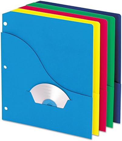 Джоб-папка за проекти Pendaflex 32900, 3 дупки, С букви, на Пет цвята, 10 бр / опаковане.