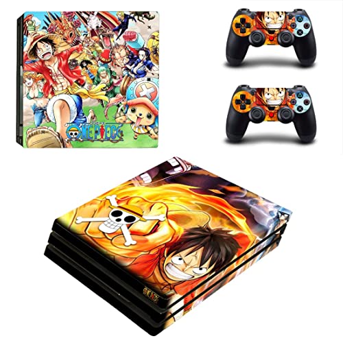 Аниме One And Two Piecee Luffy Zoro Санджи Асо Стикер за кожата PS4 или PS5 Стикер за Sony PlayStation 4-5
