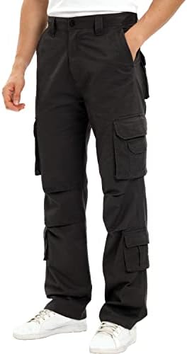 Мъжки панталони-карго Lovecandy Свободно намаляване с 8 джоба, Мъжки панталони-карго Wild, Подходящи за Ежедневни