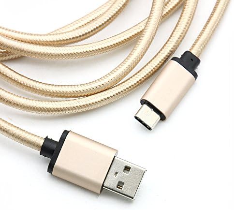 Метален кабел WGGE USB-USB C (тип C) с найлон оплеткой за MacBook pro, Google ChromeBook Pixel, таблети Nokia N1, OnePlus 2, Nexus 6P / 5X, LG G5 V20 и други устройства (2 опаковки)