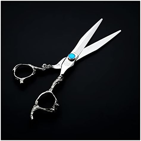TOMYEUS Ножици за коса 7 Инча Директни Ножици За Рязане на Ротационни Ножици За Подстригване на Коса Ножици За