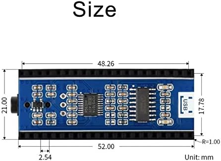 Такса за разширяване на Treedix Audio, която е Съвместима с Стереодекодером Raspberry PI Pico със Звуков изход за Външен конектор за слушалки
