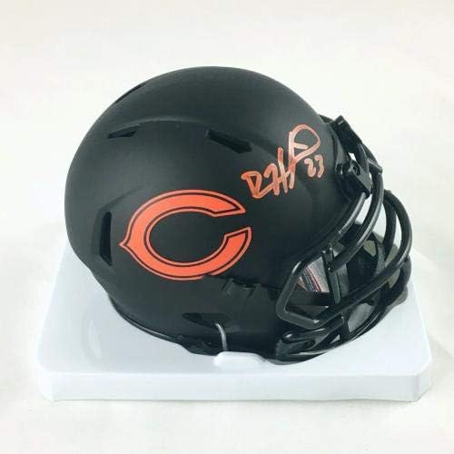 Мини-Каска Devin Hester Chicago Bears с Автограф Eclipse Black Mini Helmet JSA COA - Мини-Каски NFL с автограф
