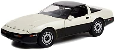 Колата ModelToyCars, Изработени под налягане, с Витрина - Chevy Corvette C4 1986 година на издаване, Сребристо-кафяв/Черен -