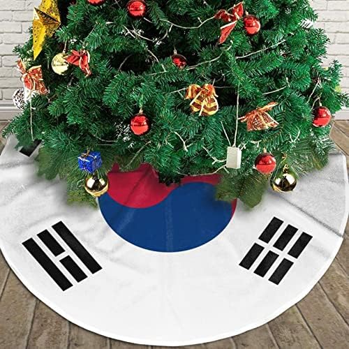Пола за Коледната Елха, 30-48 Инча Южнокорейския Флаг, Коледа Подложка за Коледна украса, Декорация за Празничната партита