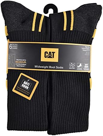 Мъжки чорапи за екипажа на Caterpillar от 6 опаковки с Половин възглавница