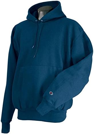 Мек вълнен плат Пуловер с качулка Обратно Плетене за възрастни S101 Champion, Тъмно синьо, 3XL