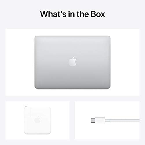 Apple MacBook Pro 2020 г. съобщение, с чип на Apple M1 (13 инча, 8 GB оперативна памет, 256 GB SSD-памет) - Сребърна (обновена)