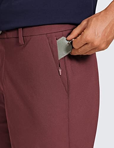 Удобни мъжки къси панталони за голф CRZ YOGA за целия ден - Стрейчевые Леки Ежедневни работни панталони с плоска предна част