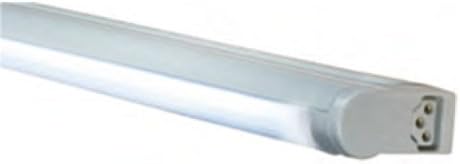 Комплект регулируеми луминесцентни осветителни тела Jesco Lighting SG4-CPS-8-41w 8W 4100K Sleek Plus с ключ, Бял, 13,5 L x 0,75