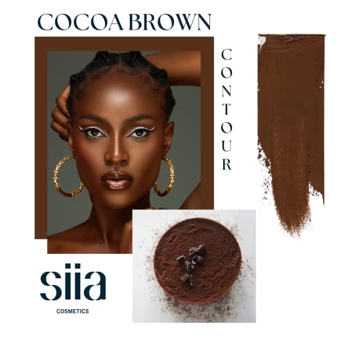 SIIA Cosmetics, Пръчка за бронзирования контурите на лицето Duo Face Sculpting, Апликатор с двойно предназначение