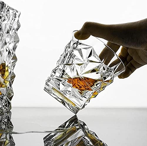 MJZQCD Комплект чаши за уиски обем 2,9 грама 260 мл, Старомодни Чаши, Бар, Чаши, За шотландски коктейли, Ром,