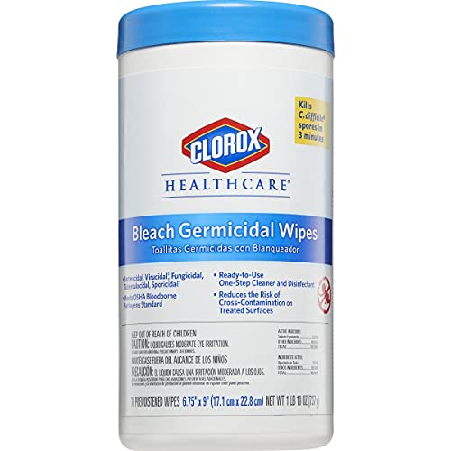 Бактерицидни кърпички Clorox Bleach, 6 3/4 X 9, Без мирис, количеството на 70 (опаковка от 1)