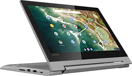 2021 Бележник-трансформатор Lenovo Chromebook Flex 11 2 в 1, 11,6-инчов сензорен екран с висока резолюция, четириядрен процесор MediaTek MT8173C, 4 GB оперативна памет, 32 GB eMMC, Уеб камера, USB Type