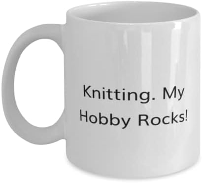 Плетиво За Мъже и Жени, Плетене Спици. My Hobby Rocks!, Вдъхновяваща Чаша За Плетене на 11 мл 15 мл, Чаша От